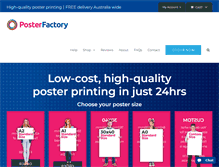Tablet Screenshot of posterfactory.com.au